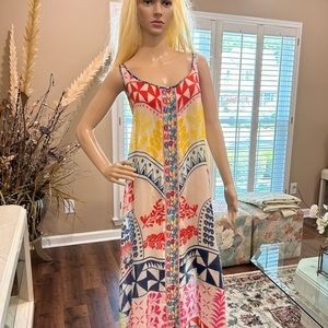 GORGEOUS JOHNNY WAS SUMMER DRESS IN MINT CONDITION.